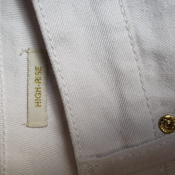 Nicki Minaj White Leopard Accent Pockets Cut Off Shorts Women Size 5/6 High Rise - Picture 4 of 11